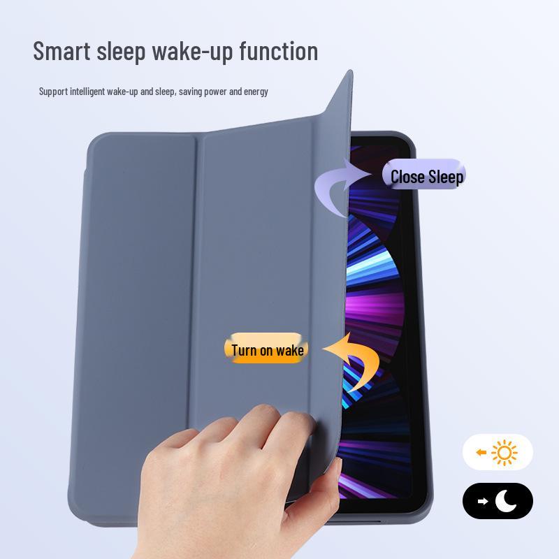 Чехол для iPad 10.2/Pro 3/4/Air 5/Mini 5/6 со слотом для стилуса, из мягкой кожи