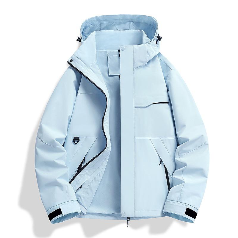 Женская куртка для активного отдыха, костюм для хайкинга, флисовая подкладка, ветрозащитная и водонепроницаемая куртка три-в-одном, мужская, на заказ