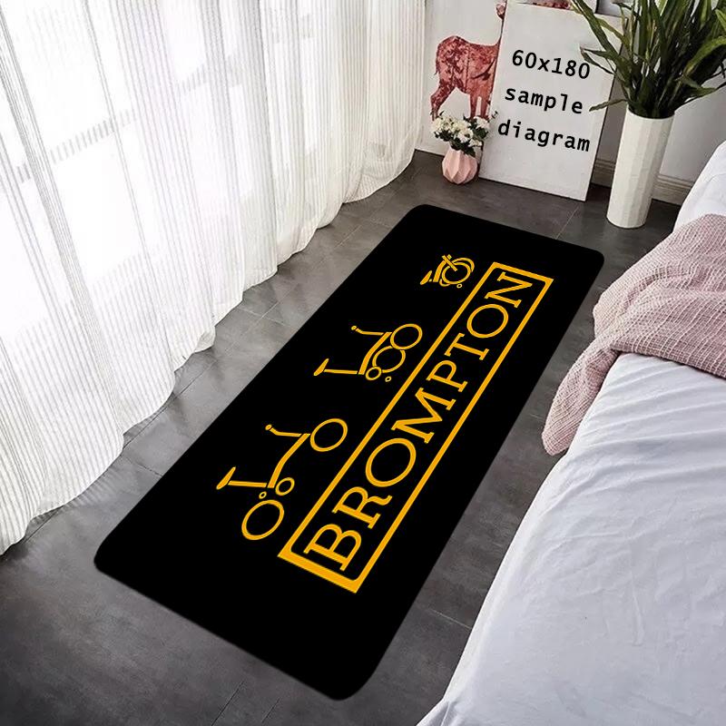 Foot Rug Welcome Floor Mat for Entryway Bicycle Bromptons Bath Hallway Carpet Kitchen Water Absorbed Rugs Fluffy Home Decor