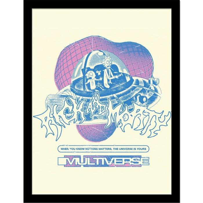 Rick And Morty Рамка-плакат 90-х годов Rave Rickvival Multiverse