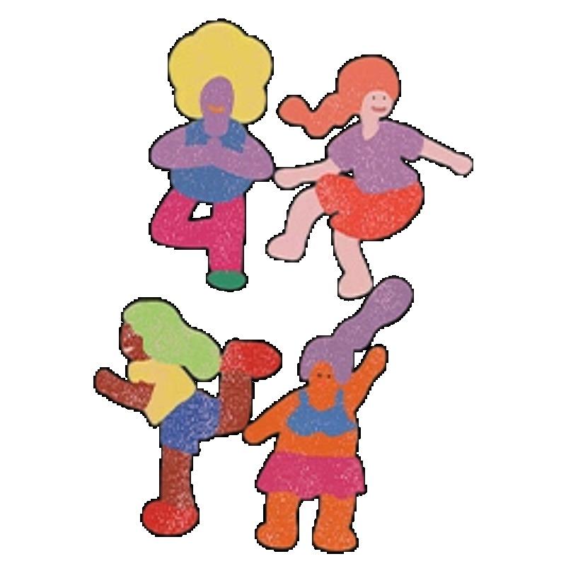 Красочная футболка с принтом мультяшных персонажей в спортивном стиле, черная, с коротким рукавом, женская