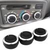 3pcs/Set for Toyota Tacoma Platz Vios Vitz Yaris Echo Scion XB AC Switch Knob Air Conditioning Aluminum Alloy Heat Control Knobs