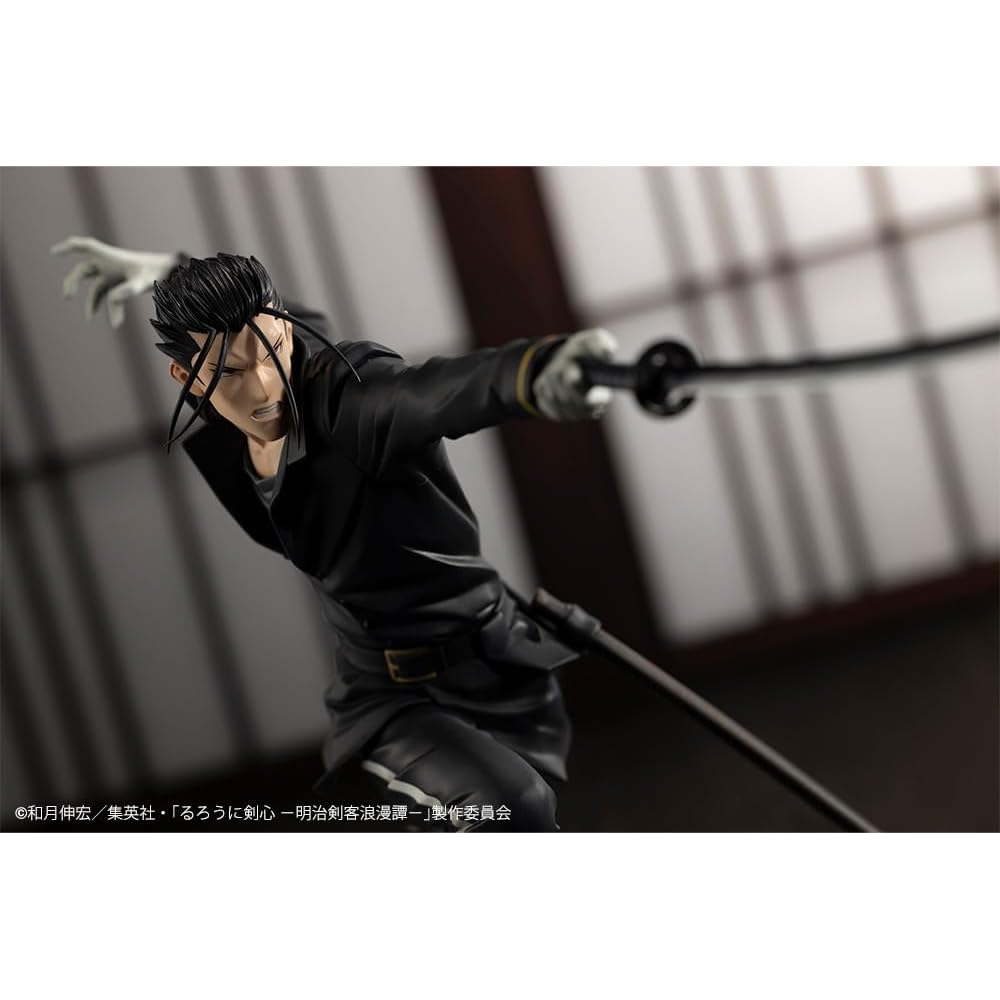 Kotobukiya Rurouni Kenshin Saito Hajime 1/8 Масштаб Раскрашенная ПВХ Фигурка Коллекционная Игрушка