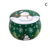 Mini Christmas Tinplate Round Candy Tin Can Candy Tin For Gift Giving Christmas Scented Tin Jars Round Candle Container