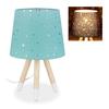 Relaxdays Lampe De Chevet, Veilleuse Pour Chambre D'enfants, Douille E14, Abat-jour Rond, 40 Cm De Hauteur, Menthe