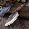 6" Kitchen Knife Forged Stainless Steel Hunting Knife Meat Chopping Cleaver Chef Knife Butcher Knife