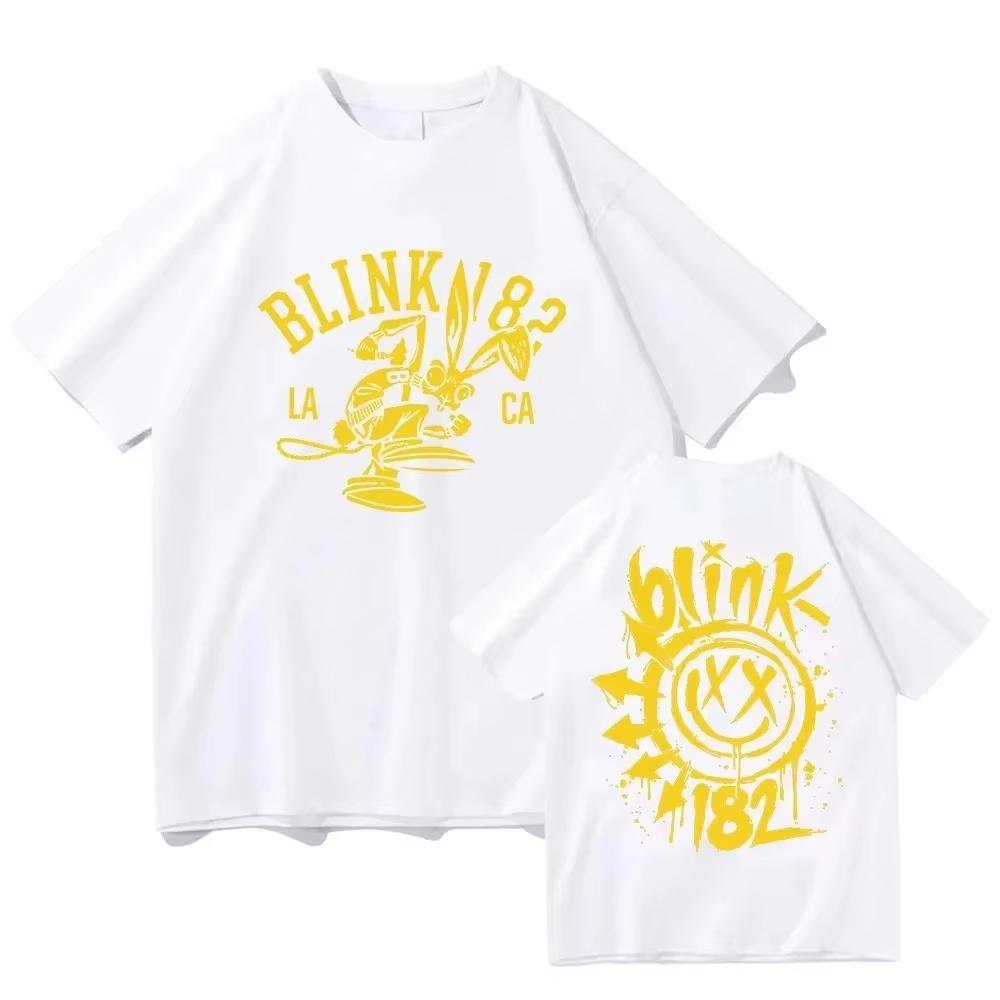 2026 New Blink 182 World Tour Fashion Tshirt Fans Follower Gifts For Unisexs And Unisexs Top Cotton Tshirt Y2k Streetwear Top