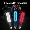 2Pcs LED Turn Signal Light On Motorcycle Stop Signals DRL Flowing Water Flasher 2 In 1 Blinker Indicator Tail Lamp Universal Brake