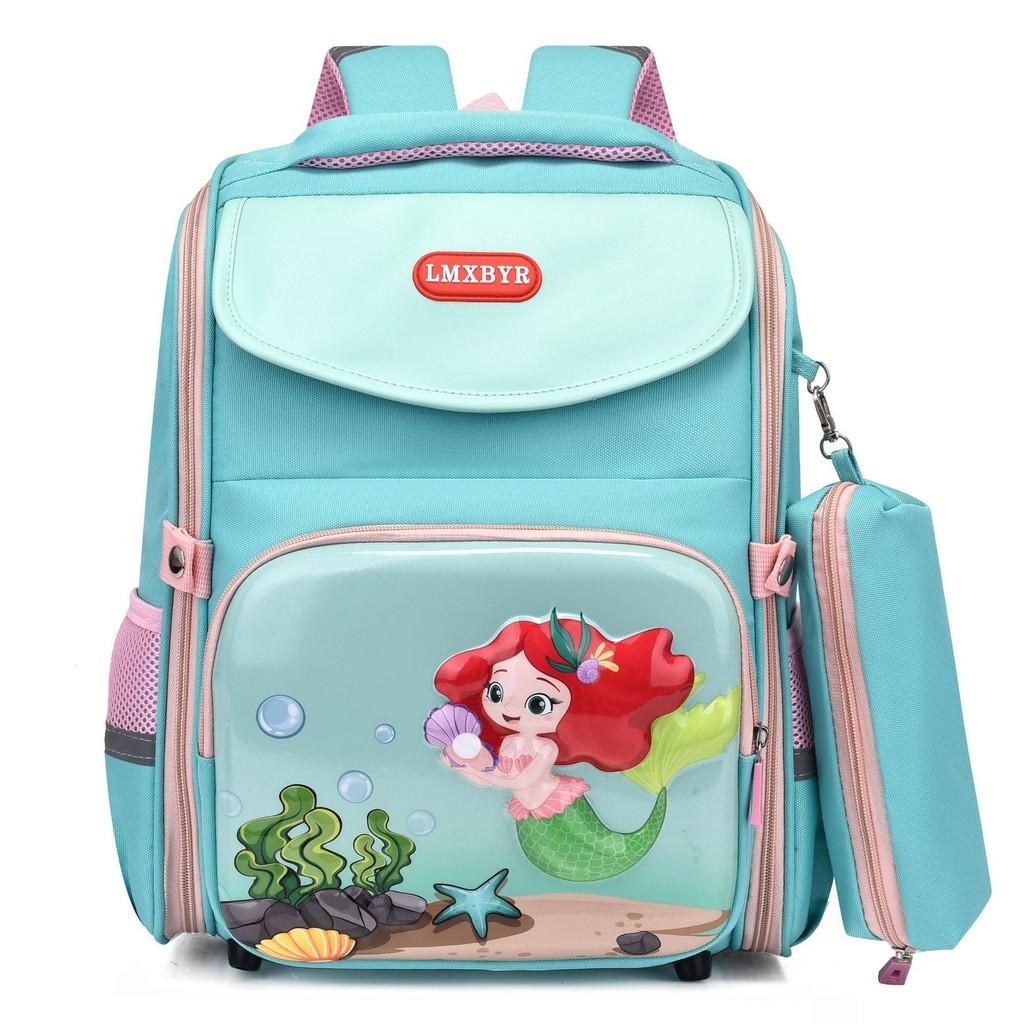 Lightweight And Spacious Kids School Backpack With Cute Cartoon Patterns