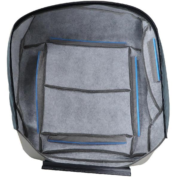 GXARTS Gray Leather Driver Side Bottom Replacement Seat Cover Compatible with Mercedes Benz E200 E250 E300 E350 2010 2011 2012 2013 2014