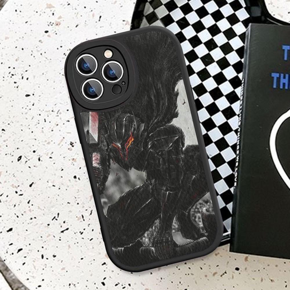 Чехол для телефона Аниме Берсерк Жесткая Кожа Для IPhone 16 15 14 13 12 Mini 11 14 Pro Max Xs X Xr 7 8 Plus Fundas