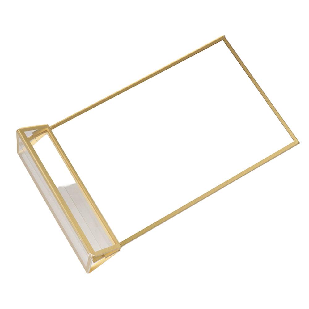 with Base Acrylic Golden Sign Holder DIY Menu Card Rack Label Holder  Party Wedding Decorations