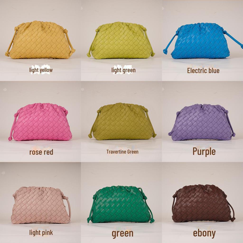 Женская модная сумка Woven Cloud Bag 2023 года — милая, стильная сумка-клатч на одно плечо