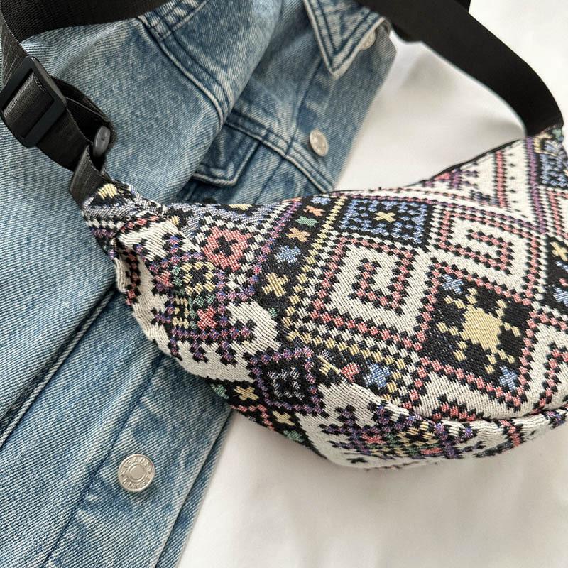 Индивидуальная модная сумка в этническом стиле большой вместимости для женщин 2024 года, новая модная сумка для поездок на работу, сумка для пельменей в иностранном стиле