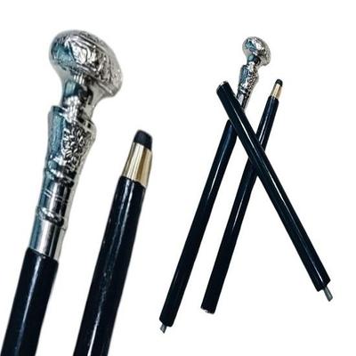 Серебряная деревянная трость с латунной ручкой. Идеальный подарок для бабушки, идеально подходит для Рождества.