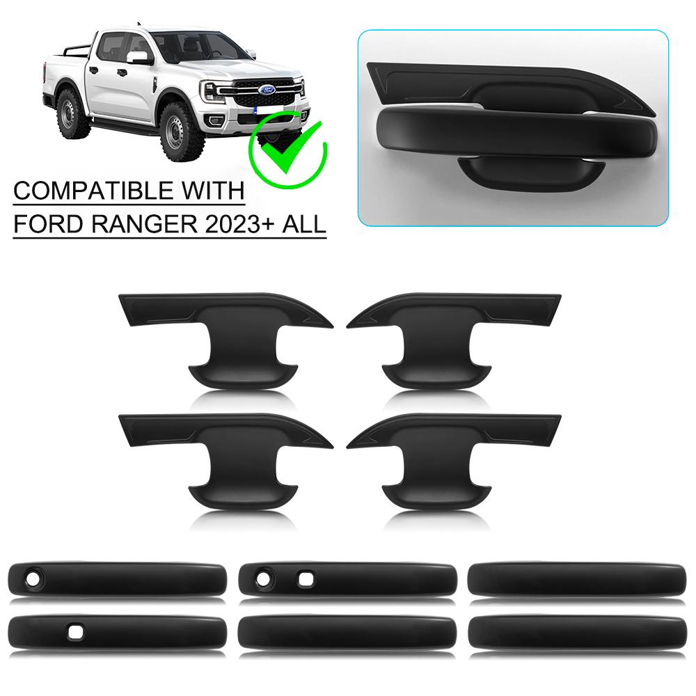 Для Ford Ranger Raptor 2024 T9 Wildtrak XLS Накладка на дверную ручку Внутренняя накладка Защитный комплект для Ford Ranger Автомобильные аксессуары для стайлинга