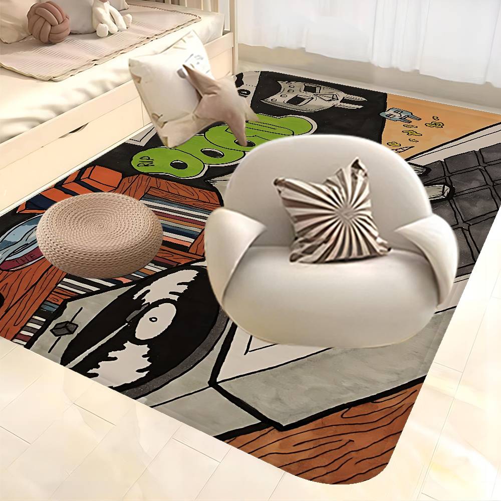 MF DOOM RAPPER Door Mat Nordic Style Bedroom Living Room Doormat Home Balcony Anti-Slip Alfombra