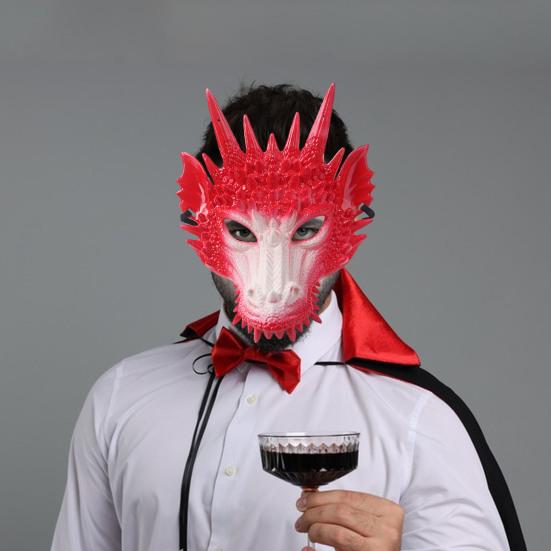 3D костюм дракона для выступлений, крутой сценический головной убор для вечеринки, косплей, красочный головной убор дракона, чехол для вечеринки