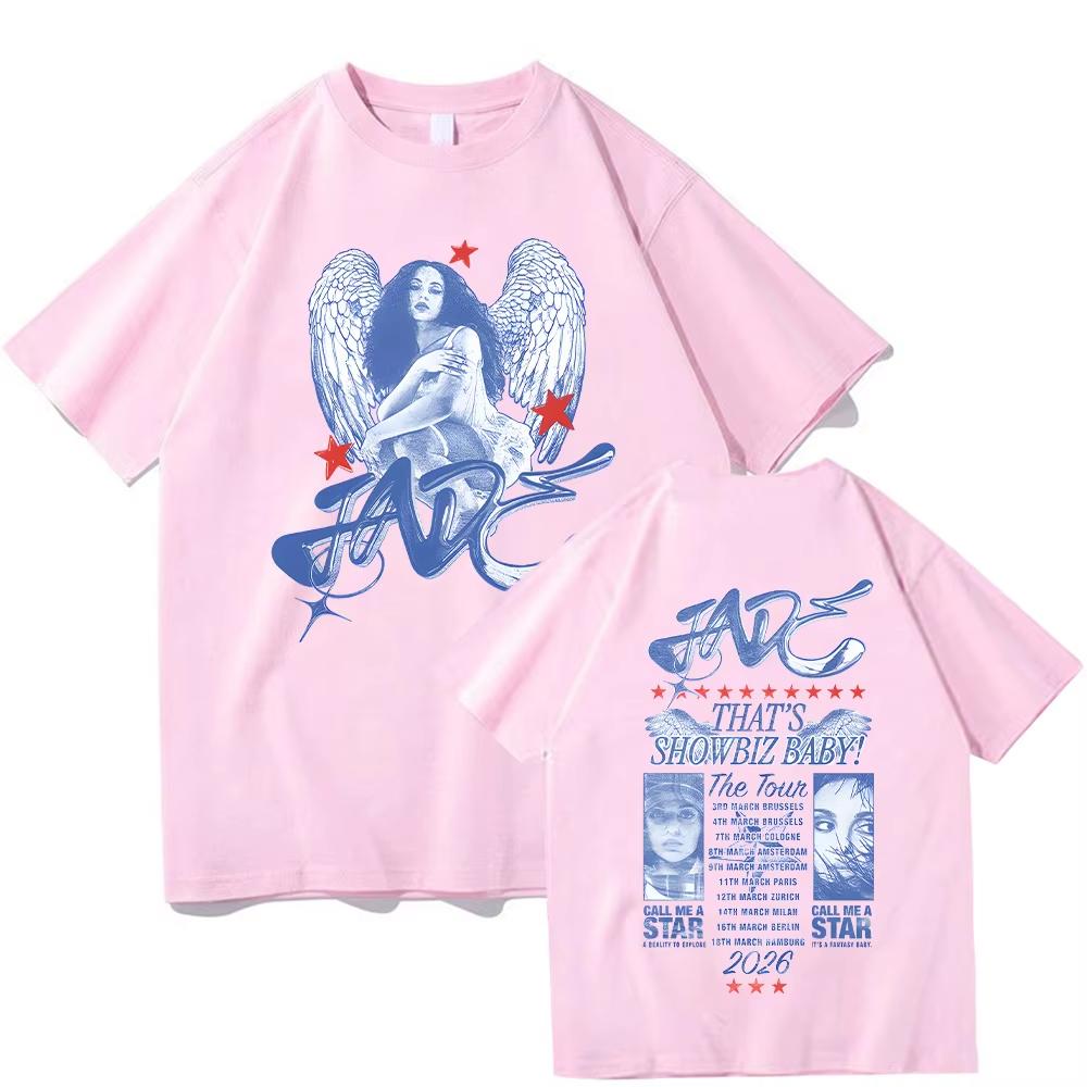 ThatS Showbiz Baby Tour 2026 Dateback Tee Jade Thirlwall Tshirts Summer Cotton High Quality New Punk Ropa Top Unisex