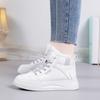 Fashionable Plush Small White Shoes for Women's 2023 Winter New Casual Thick Sole High Top Warm Sports Women's Cotton Shoes Traf