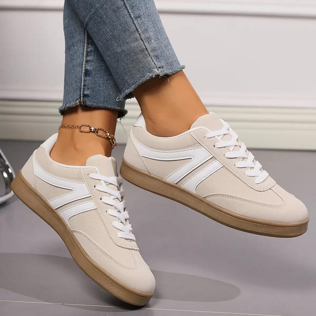 Женские кроссовки 2024 года, осень, новые роскошные лоферы на плоской подошве, удобные мягкие женские кроссовки на шнуровке, легкая обувь для женщин на открытом воздухе