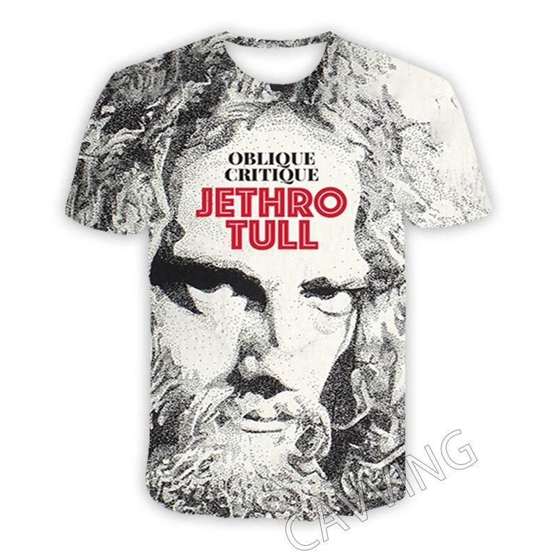 Новые Классические Футболки Jethro Tull Rock с 3D-печатью для Мужчин Женщин Хип-Хоп Тренд футболка Y2k Топ Оверсайз Уличный Стиль Мужская Одежда