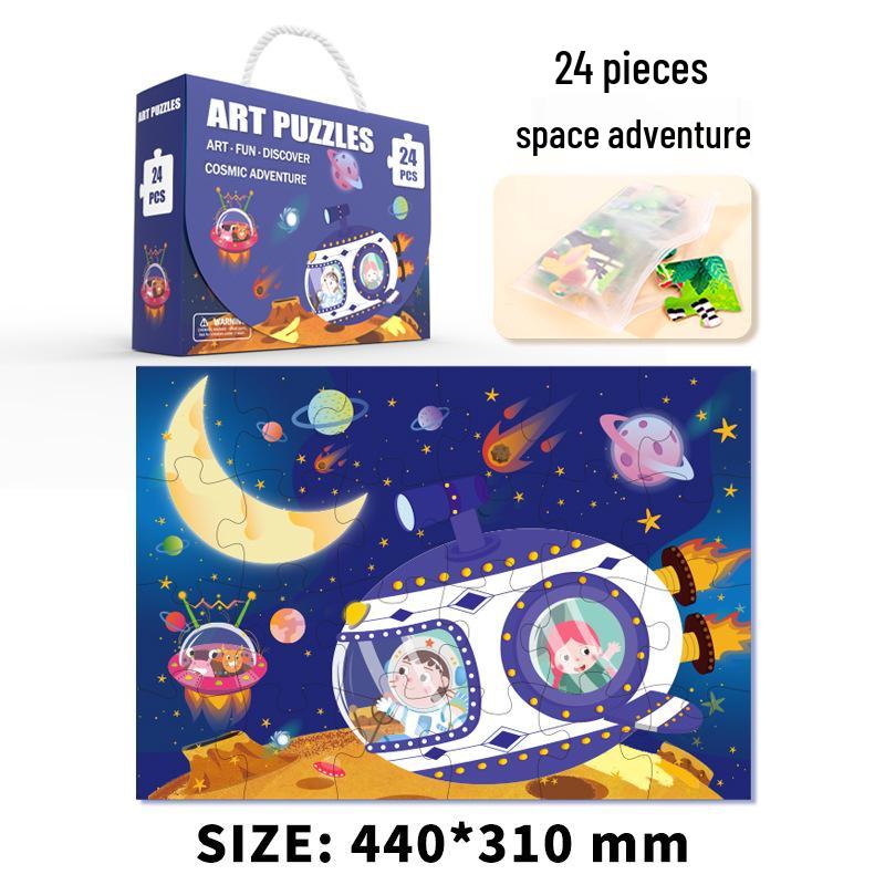 Большая пазл-головоломка для детей 3-6 лет - Обучающая игрушка и подарочная коробка для раннего развития.