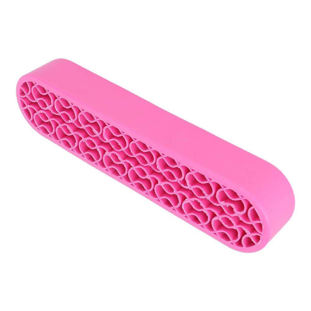 Multi-Grid Partition Silicone Makeup Brush Holder Storage For Tweezers And Small Beauty Gadgets