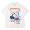 230 г/м² 100% хлопок Dragon Ball V26 Бульма Андроид Принт Унисекс Тяжелая хлопковая футболка