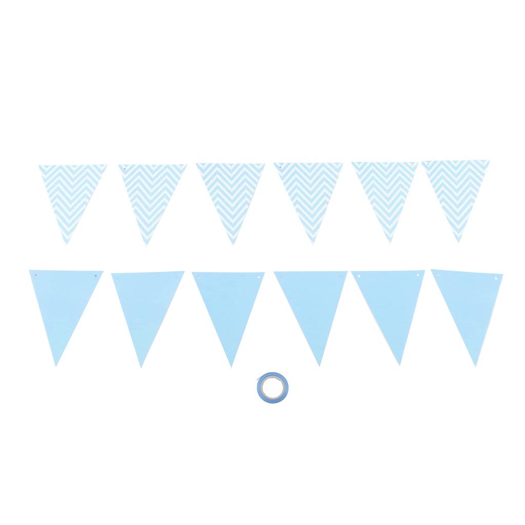 Pennant Wedding Room Children\'s Room Birthday Party Dress Up Supplies Wavy Pull Flag Pennant Bunting