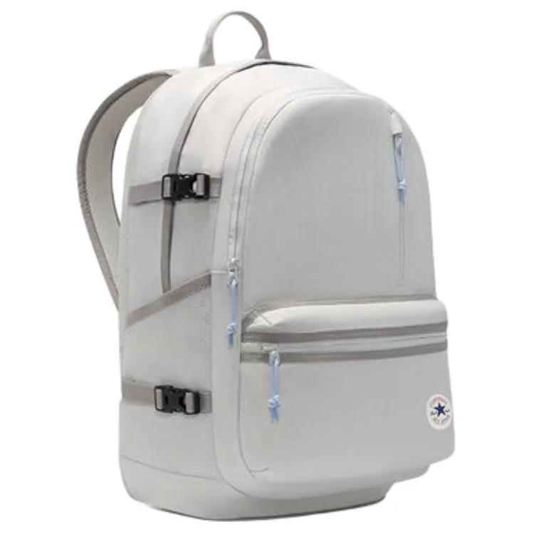 Converse Straight Edge Polyester Backpack Unisex Gray Fossil (Unisex) Backpacks 10021138 A14