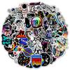 50PCS Spaceman Stickers Waterproof Vinyl Astronaut Decals Sticker for Water Bottle Laptop Luggage Skateboard Phone