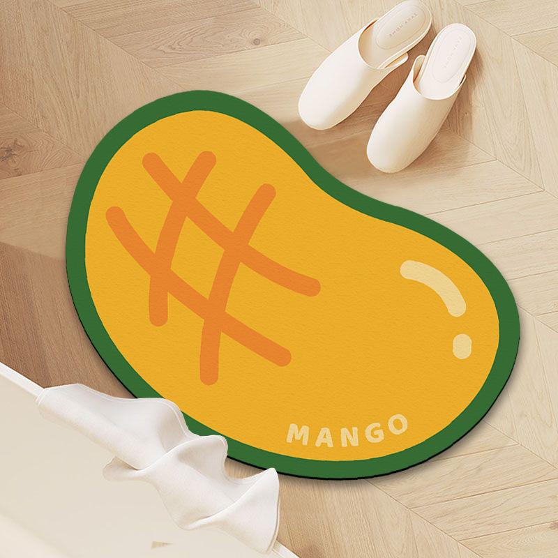 Cartoon Bathroom Floor Mat Water-Absorbing Quick-Drying Diatom Mud Floor Mat Household Bathroom Door Wear-Resistant, Dirt-Resistant And Non-Slip Floor