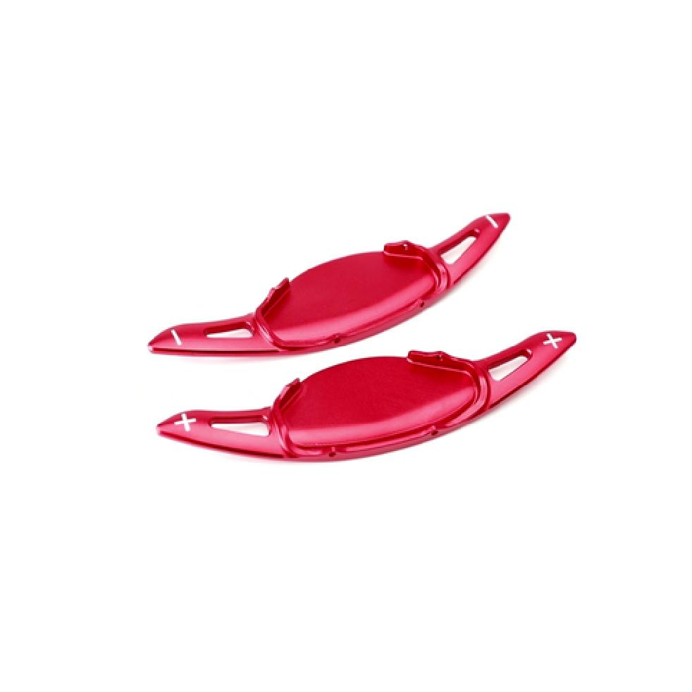 Red Steering Wheel Paddle Shifter Extension Cover For Nissan Altima Rogue Kicks