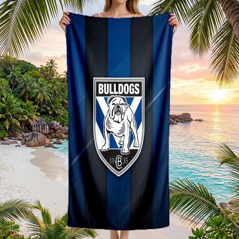 Canterbury-Bankstown Bulldogs Fashion Beach Towel Portable Soft Quick Dry Towel For Swimming Camping Holiday Use