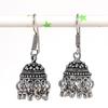 Серебряные серьги в индийском стиле Джумки с драгоценным камнем в племенном стиле Бали 1,62 дюйма T3h70