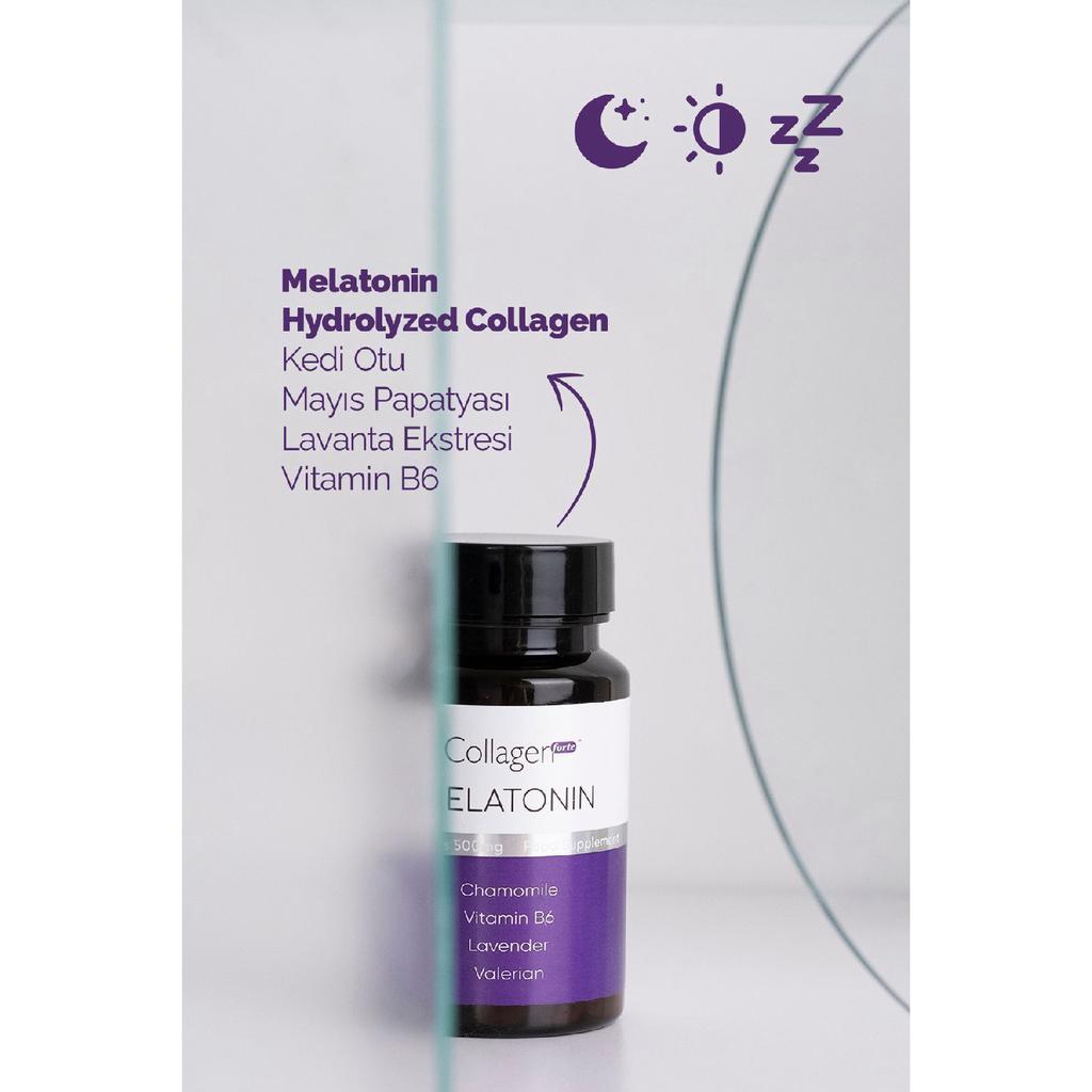 Melatonin 3mg, Hydrolyized Collagen, Vitamin B6, Lavender, Daisy