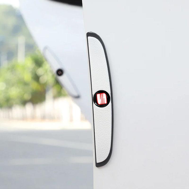 4 шт. Защитная полоса от столкновений на дверь автомобиля, наклейка для защиты зеркала заднего вида для SEAT Leon FR 5 6 MII Altea 5F Ibiza Toledo Cordoba Alhambra MK3