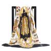 Women Fashion Square Vintage Print Satin Neckerchief Sun-Proof Scarf Scarves Shawl High Quality 1PC 90*90cm
