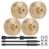 Durable Brass Counterweight Widened Axle Set for Axial SCX24 90081 124 RC Car Parts