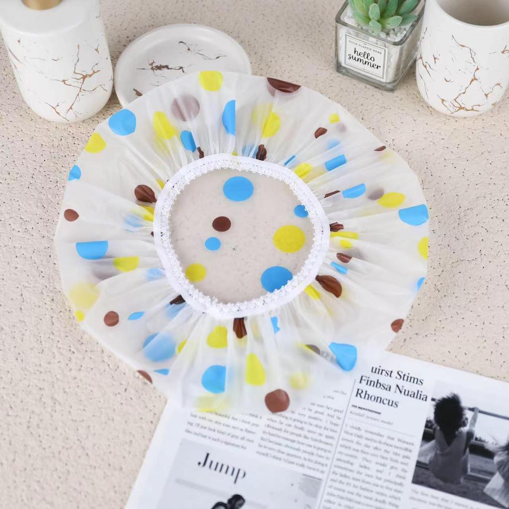 Водонепроницаемая одноразовая шапочка для душа и ванны для женщин - утолщенная, увеличенная и противодымная конструкция