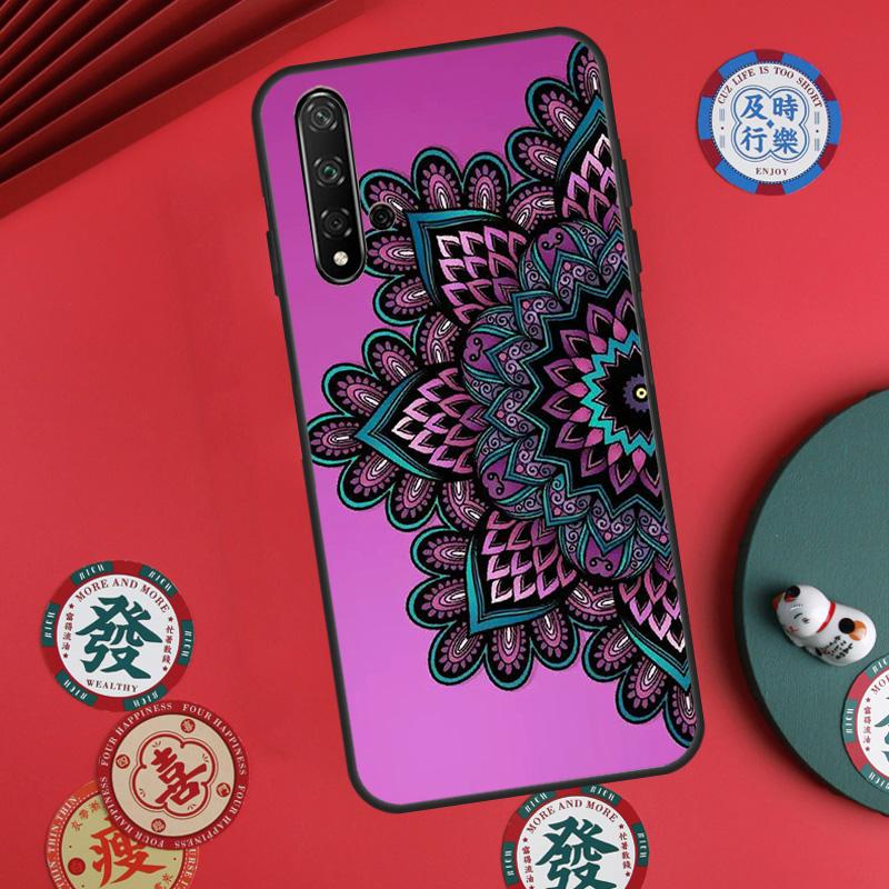 Чехол Mandala Chakra Yoga для Huawei Nova 12s 7i 8i 11i 12i Y73 Y70 Y90 Y60 Y72 Y61 Y91 9 10 SE P30 Pro P40 Lite