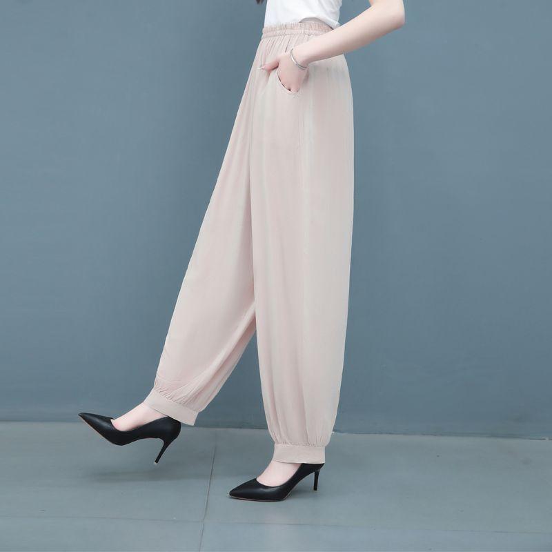 Women's Summer Lantern Pants Middle-aged and Elderly Casual Pants Square Dance Vacation Style Floral Pants In Various Colors