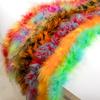 2Meters Colorful Marabou Turkey Feathers Boa 20G High Quality Plumes Shawl For Home Party Wedding Dress Decoration Feather Scarf