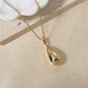 Золотой кулон-капля на цепочке, Минималистичные изящные украшения для женщин