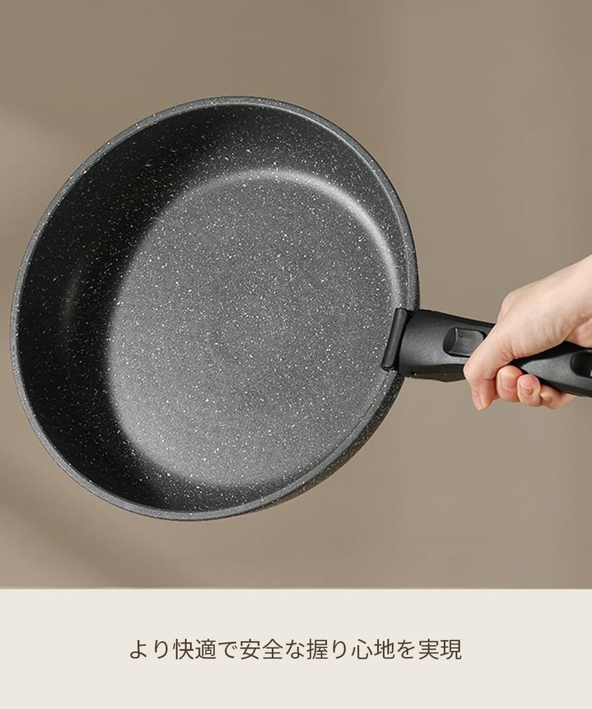 Ручка CAROTE Ручка для сковородок и кастрюль Простая в установке ручка Черная