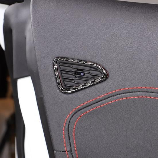 Carbon Fiber Dashboard Speaker Frame Trim Tweeter For Corvette C8 Z51 -25