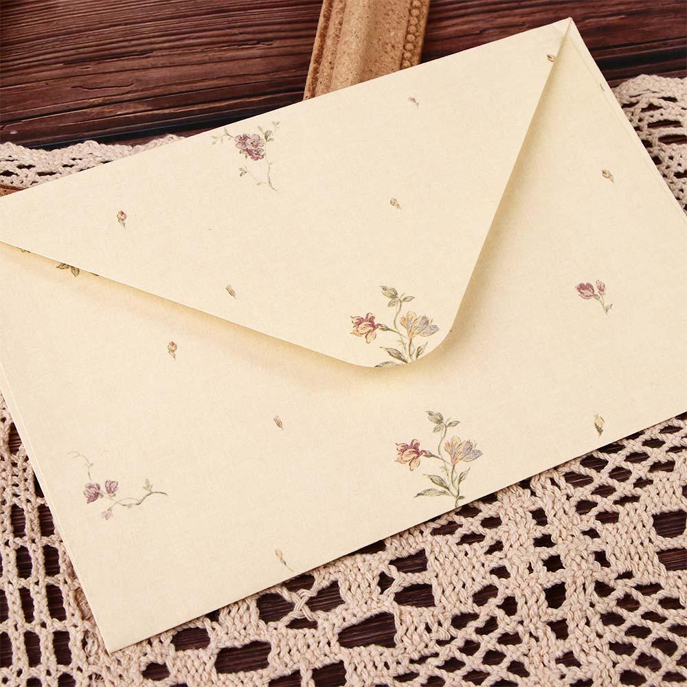 Letterform Letter Pad Valentine's Day Fresh Envelopes Letter Paper Elegant Floral Writing Paper