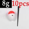 10PCS 0.8g ~ 60g Hard Foam Bobber Float Oval Saltwater Fresh Water Bulegill Carp Trout Inline Vertical Fishing Floats