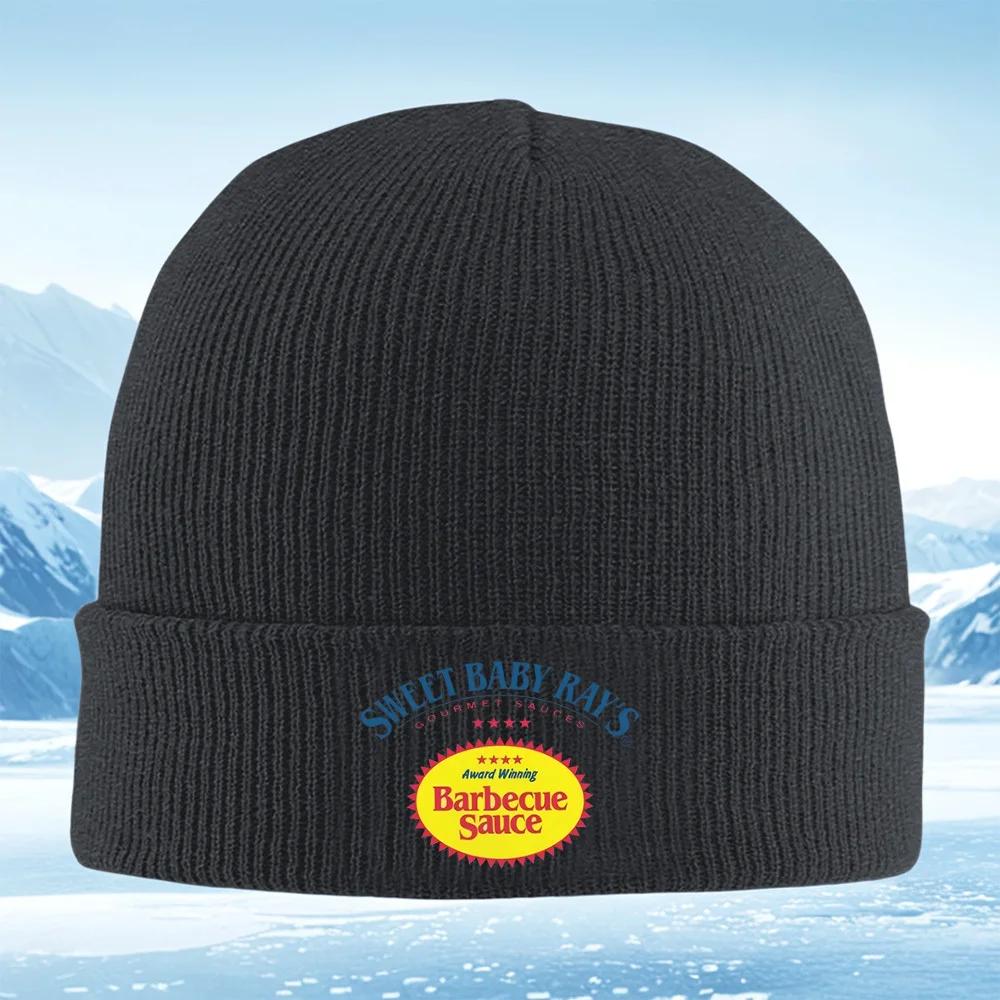 New Sweet Baby Ray's barbecue sauce logo Men Women Unisex Knitted Hat Beanie Pullover Cap Winter Thermal Warm Christmas Outdoor